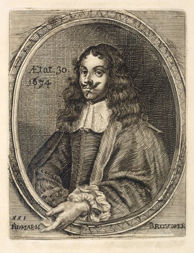 Portrait of Adriaen Brouwer by Flemish School